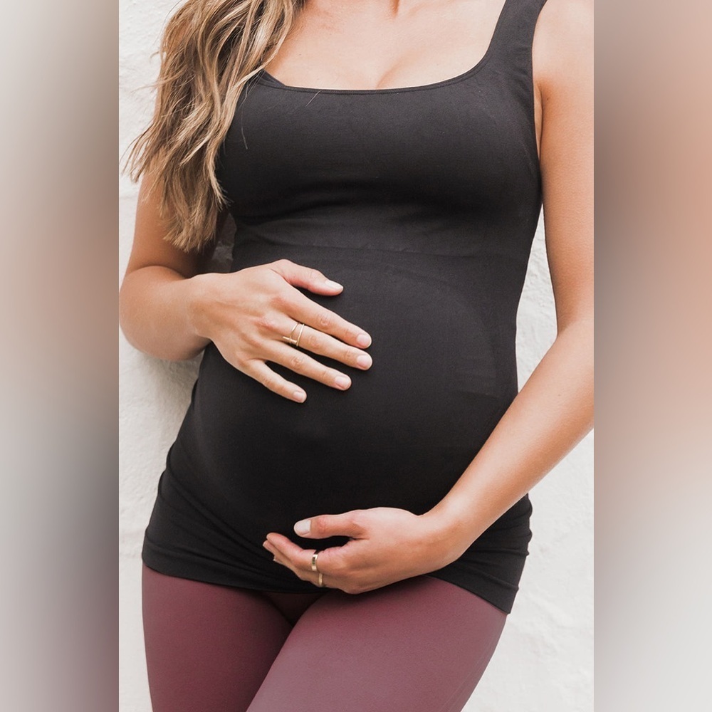 BLANQI maternity belly support tank top size medium black